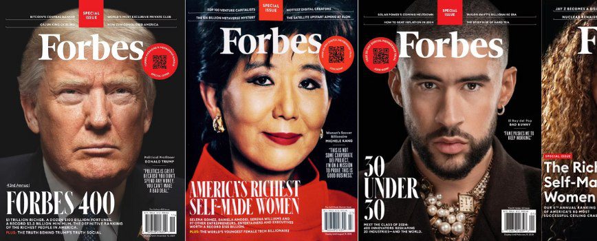 Forbes magazine through the years