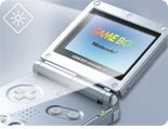 Game Boy Advance SP screen illuminated, with text 'Light Up Your Life'.