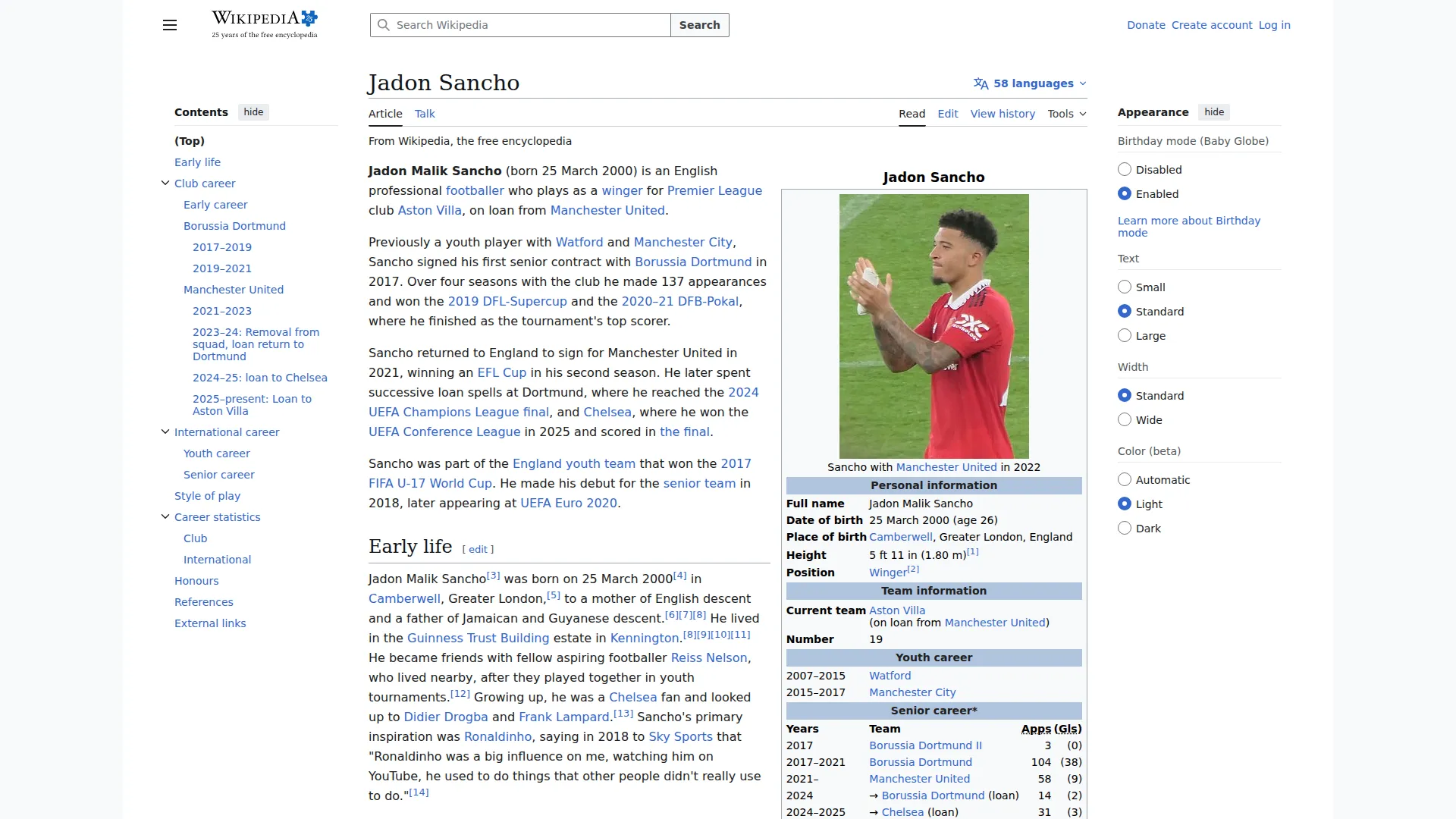 Jadon Sancho Next Club Odds