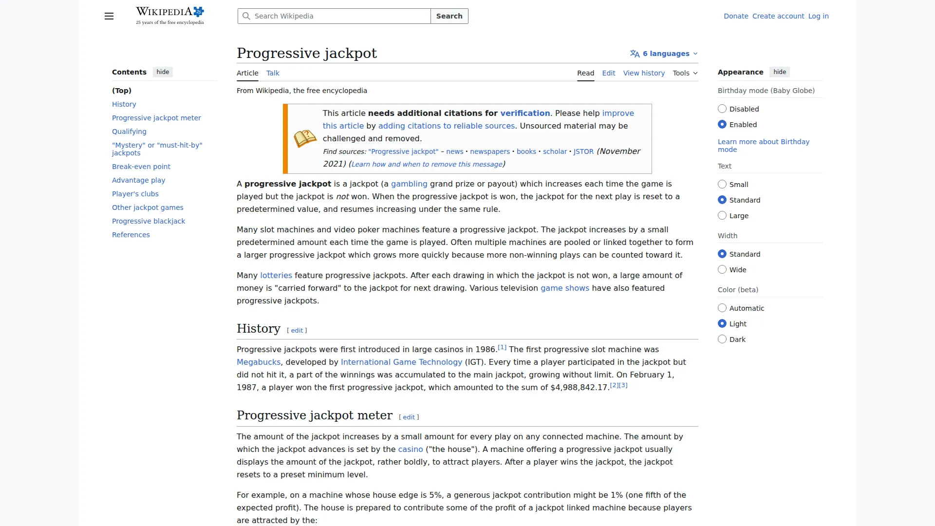 Progressiva Jackpottar